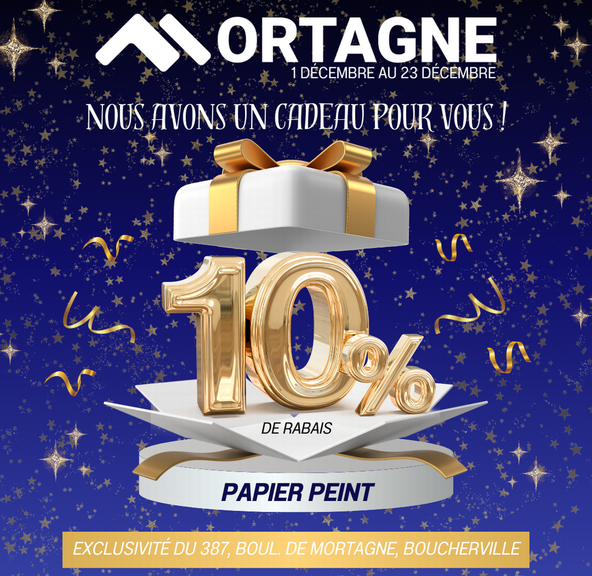 AFFICHE PROMOTION DÉCEMBRE PAPIER PEINT